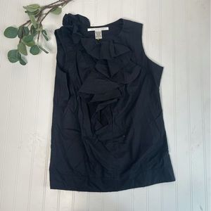Diane Von furstenberg tank top women’s 4 small black basic shirt